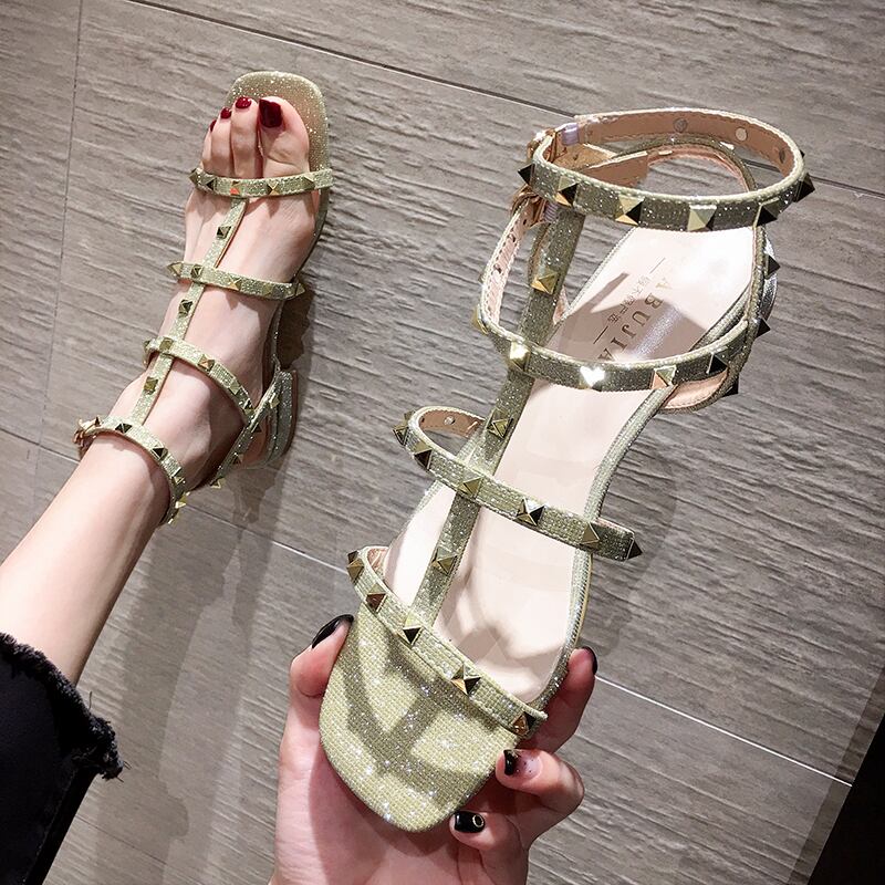 サンダルレディースサマーレッドヒール ハイヒール 靴 シューズ 夏物 フェイクシューズ48000992180