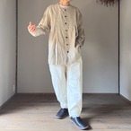 ROGGYKEI／ロギーケイ NO COLLAR SHIRT NATURAL size S