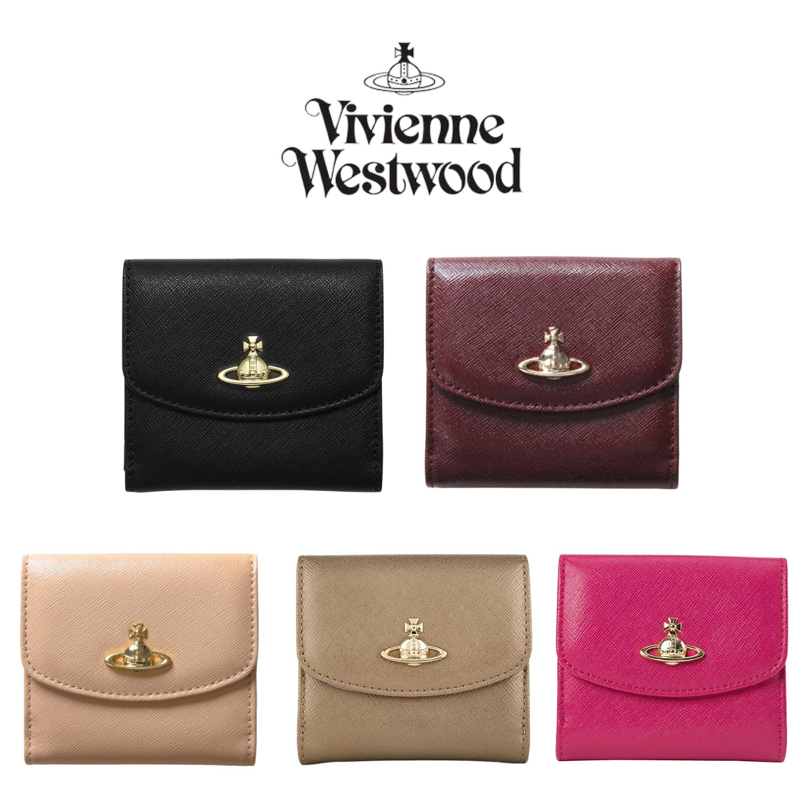 Vivienne Westwood VICTORIA 二つ折り財布 AX1159‐AX1160-AX2643