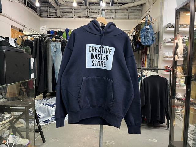 CREATIVE WASTED STORE LOGO SWEAT HOODIE NAVY XXL 07106 | BRAND 