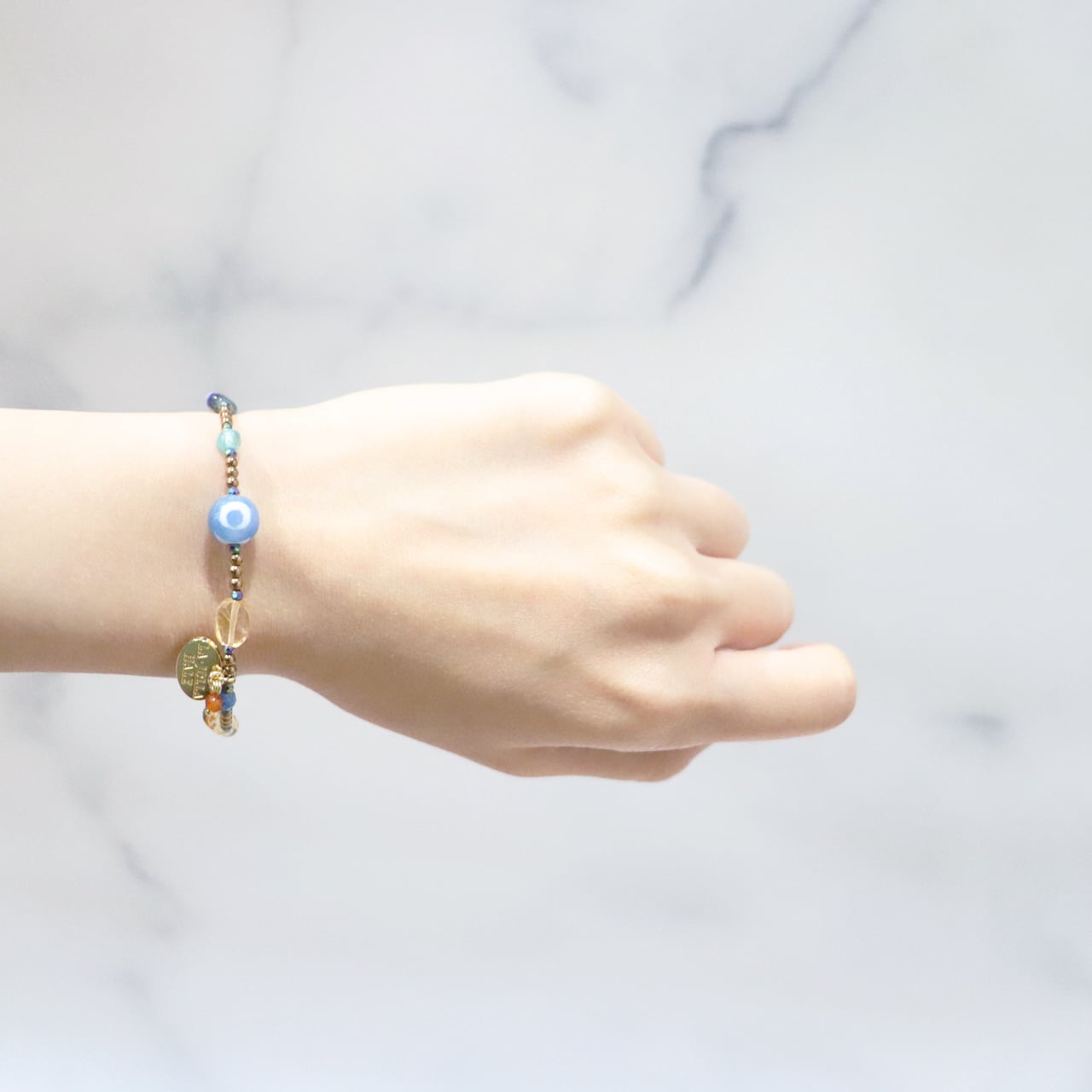 Like a Honey Candy】三眼天珠×シトリン×アメトリン×ソーダライト