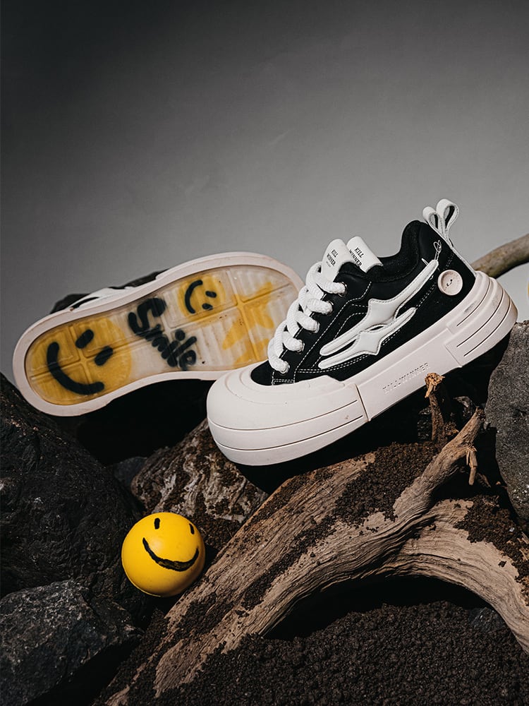 KILLWINNER Smile life スニーカー 厚底 おしゃれ 男女兼用 4色