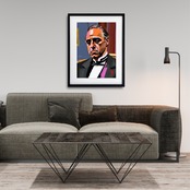 The Godfather Portrait｜マーロン・ブランドを描いた名作映画アートポスター｜重厚でクラシックな空間を演出するインテリアA3ポスター