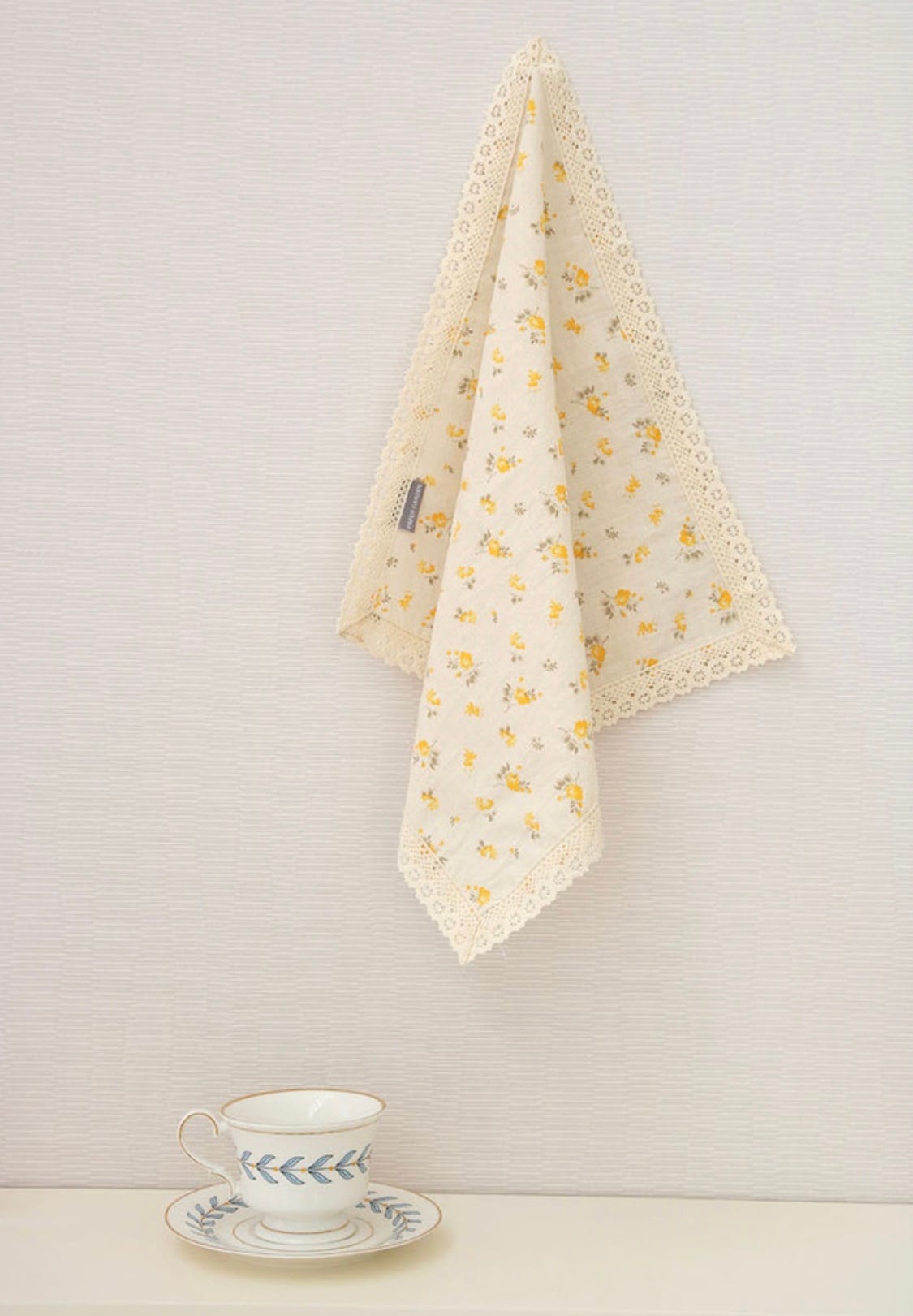 新作通販*vintage cotton mat flower ❀blue テーブルマット 食器 | hh2.hu