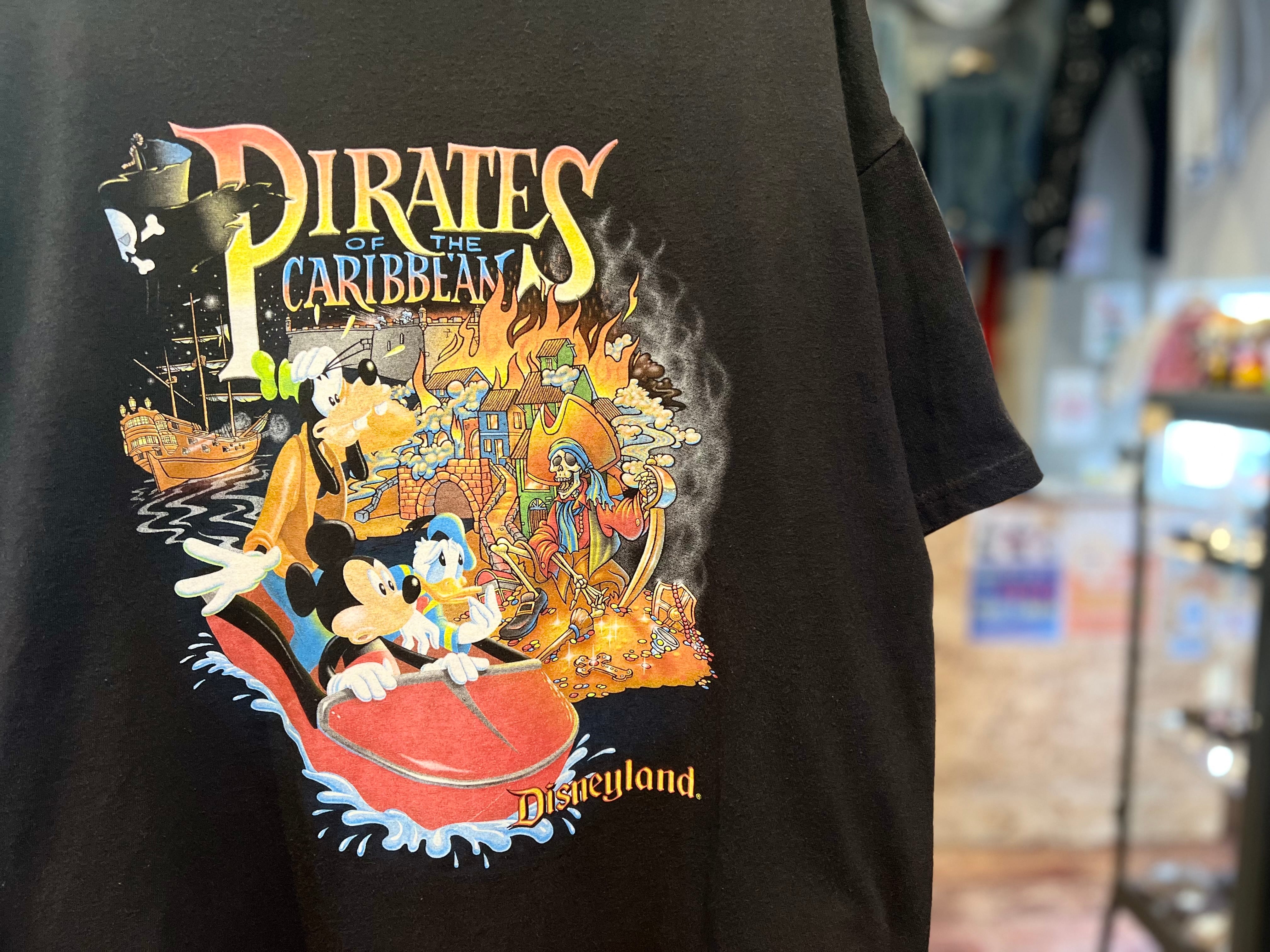 レアディズニー ディズニーランドTシャツ ブラック メンズXL