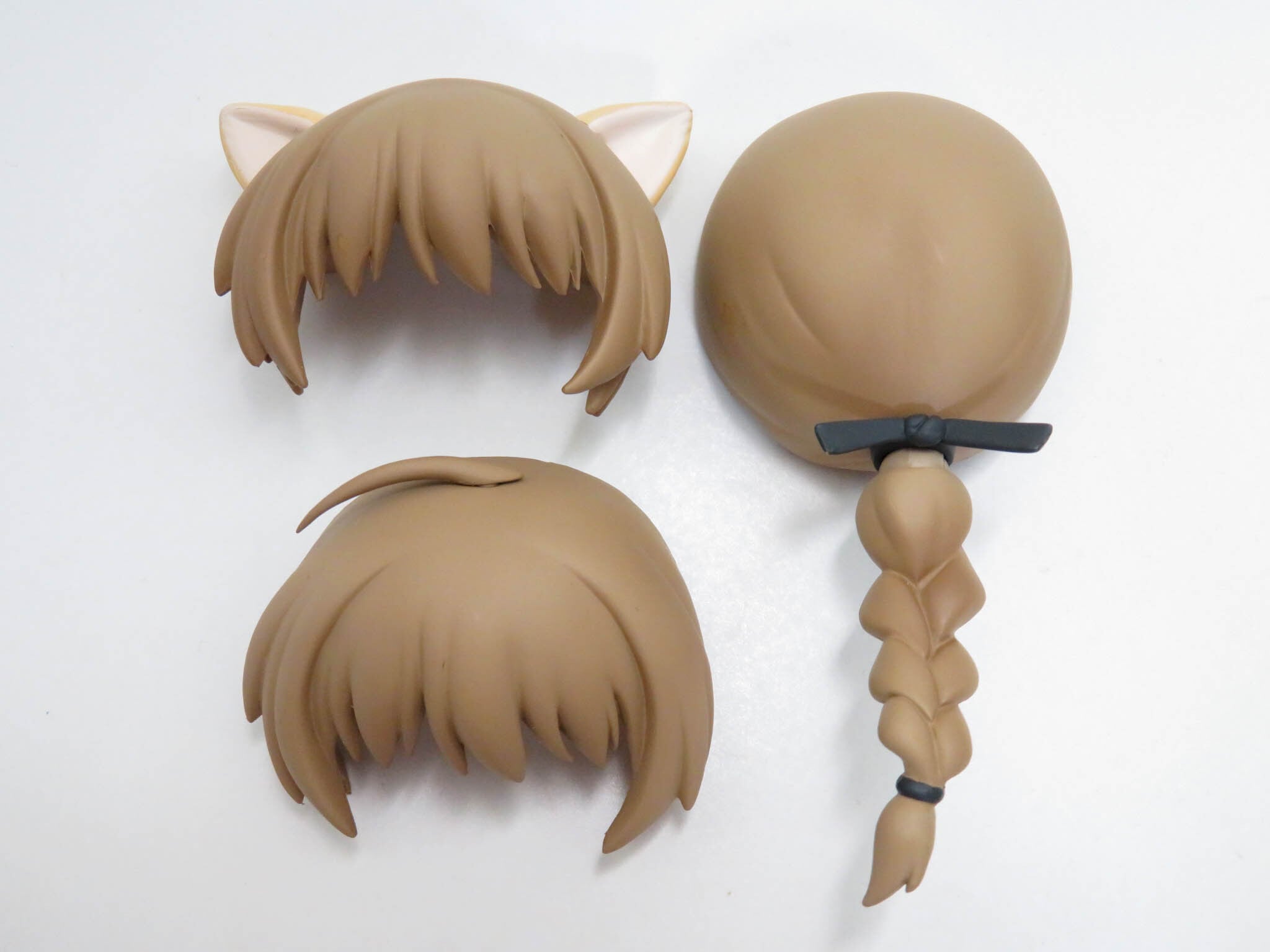再入荷(A−ランク)【229】 リネット・ビショップ 水着Ver. 髪パーツ ポニーテールとケモ耳 ねんどろいど