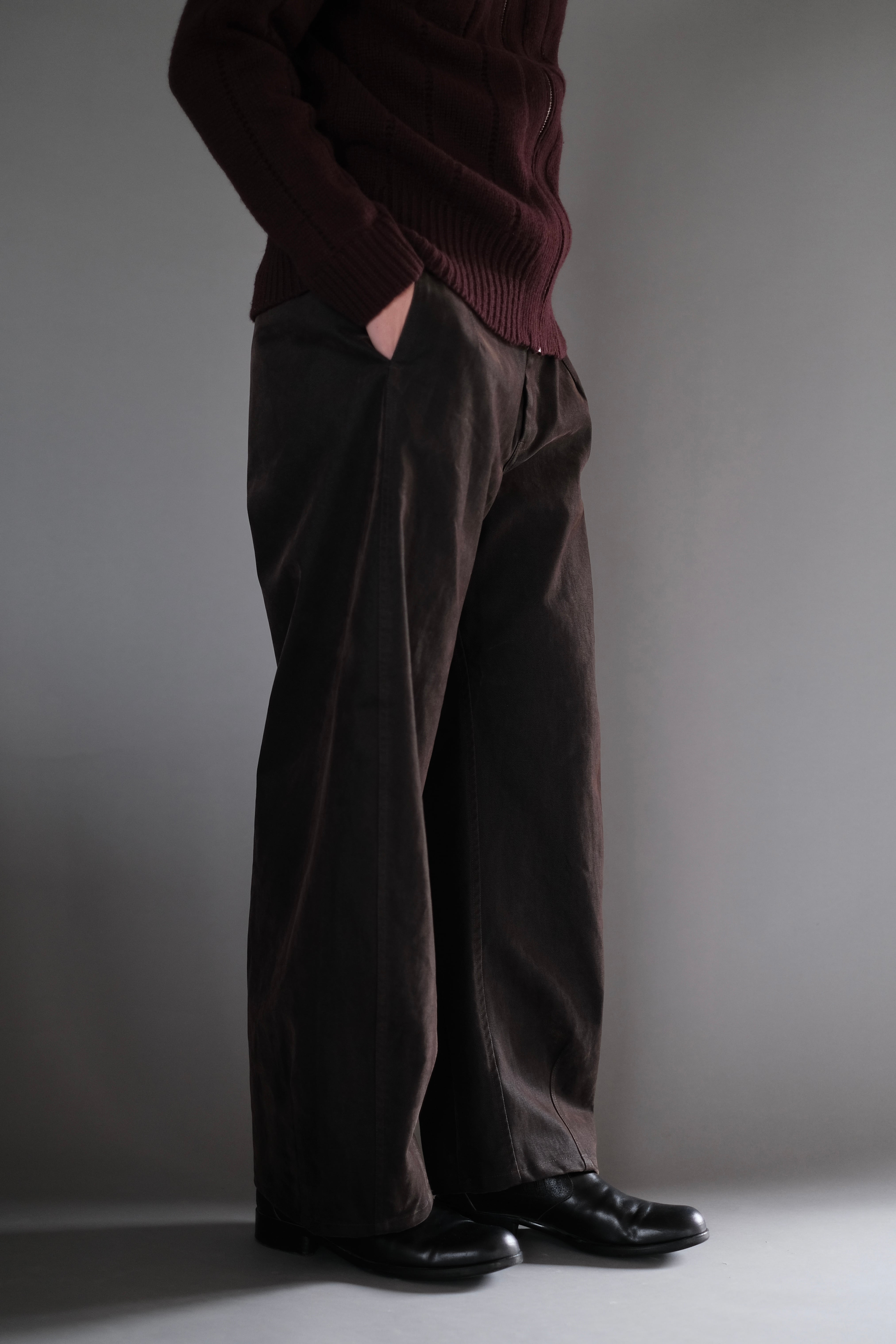 OMAR AFRIDI / WASHED PINA TROUSERS | LIVING