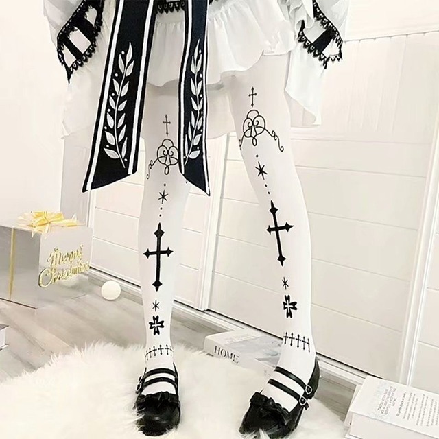 ゴスロリ通販 With U ゴシック ロリィタ ニーハイソックス  ゴスロリ ストリート系 秋葉系 サブカルファッション