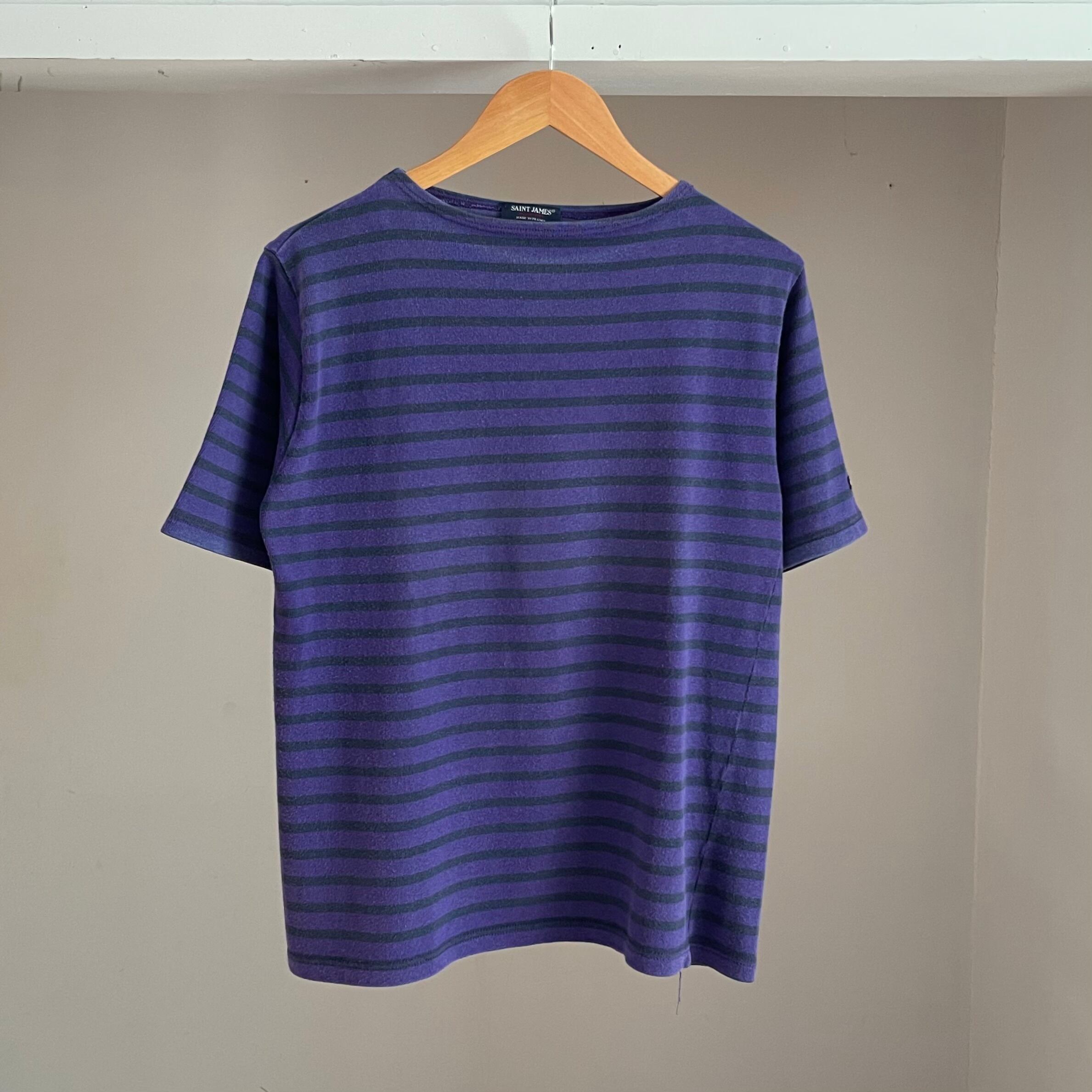 【Sz:M】SAINT JAMES ボートネック ボーダー Tシャツ