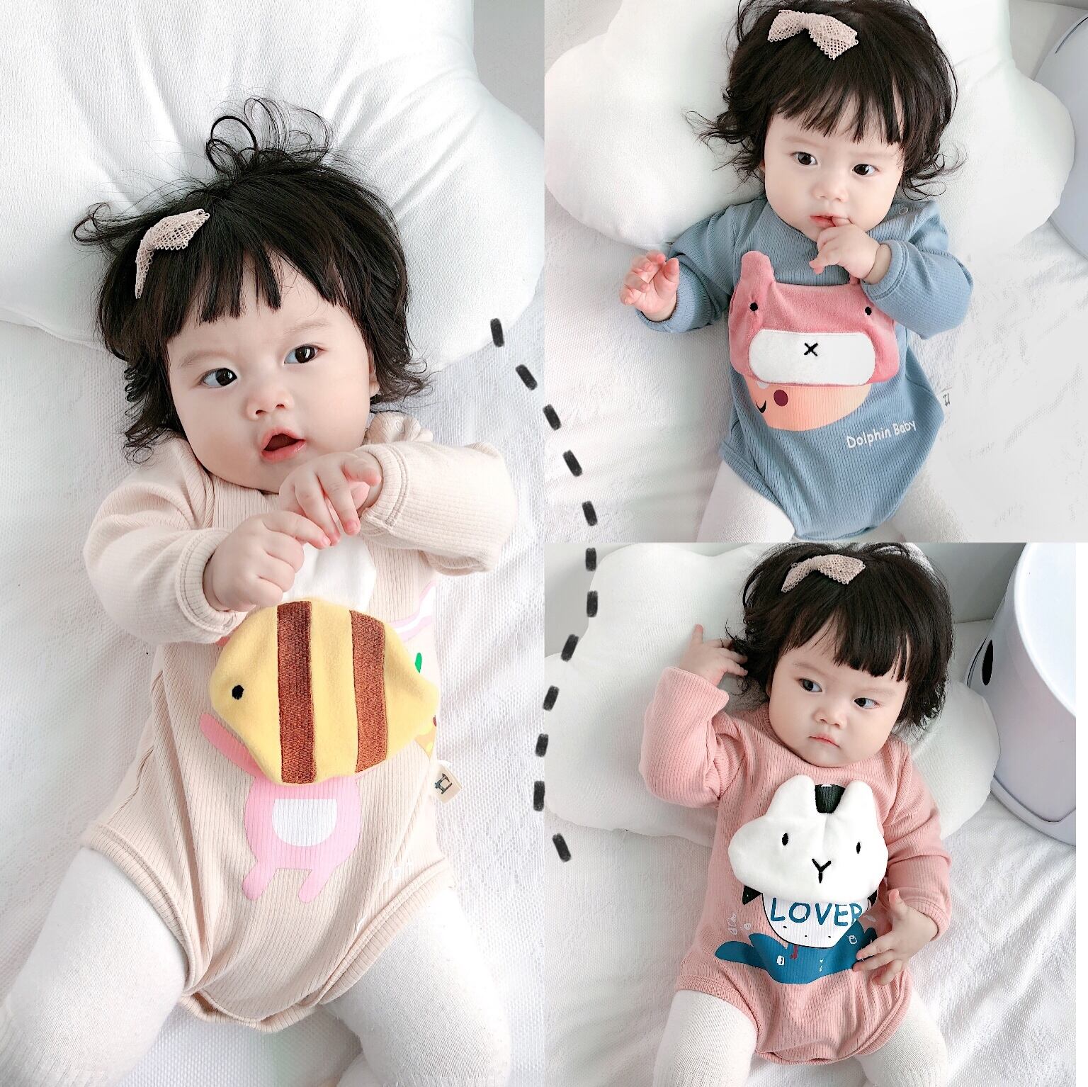 オータムスタイルトライアングルロンパース オールインワン ロング コットン 秋物 超面白いベビーショップ56371772520