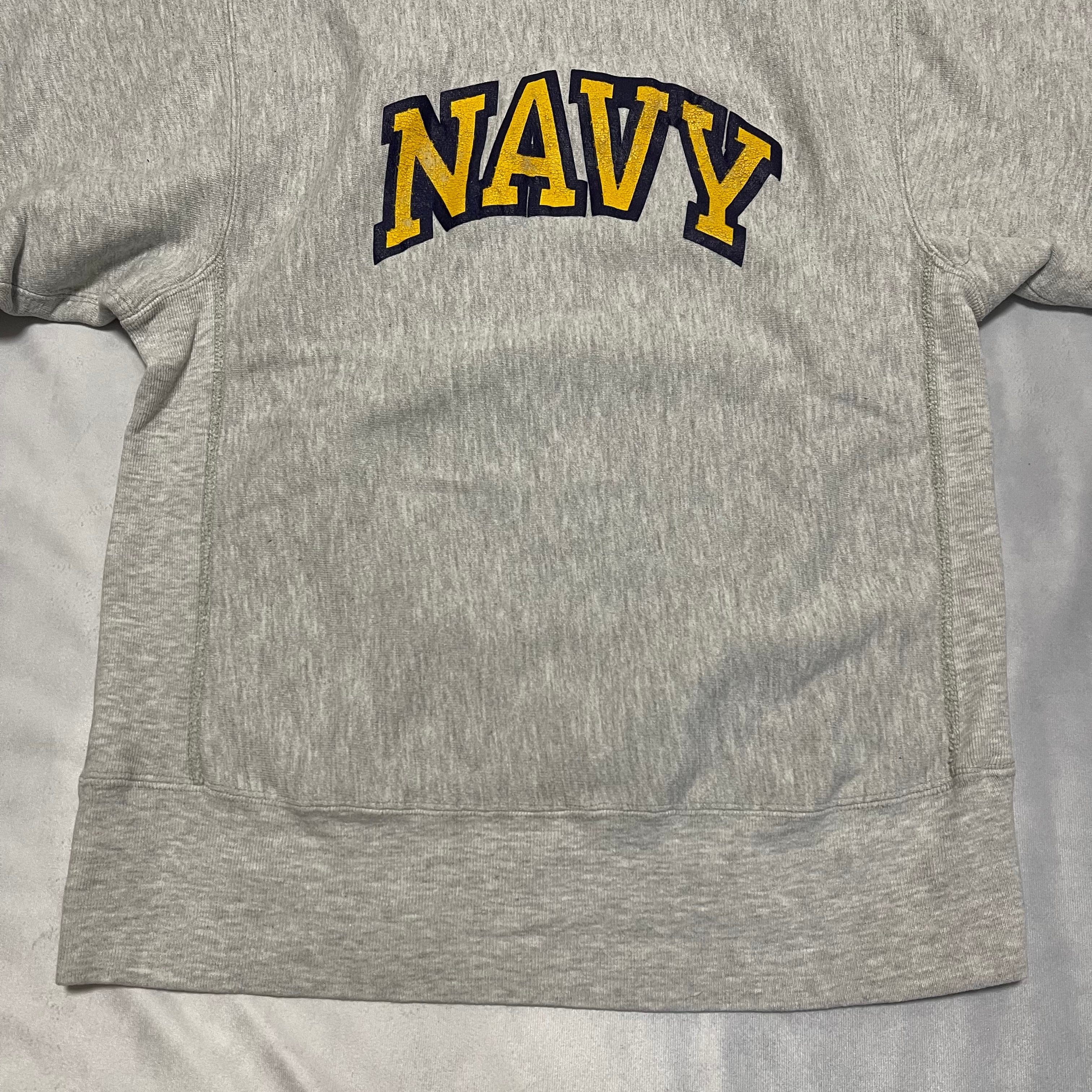 90年代 USA製 リバースウィーブ 刺繍タグ U.S.NAVY アメリカ海軍