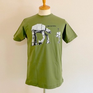 BANKSY T SHIRT - I AM YOUR FATHER　Green
