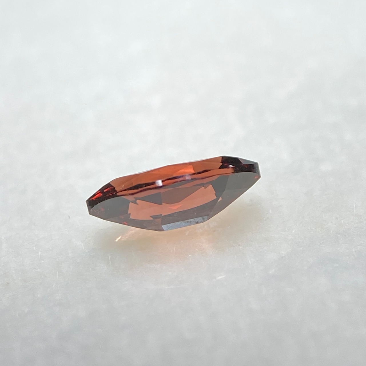 スピネル マーキスカット 0.464ct オレンジ褐色 簡易ソーティング付き r-0370