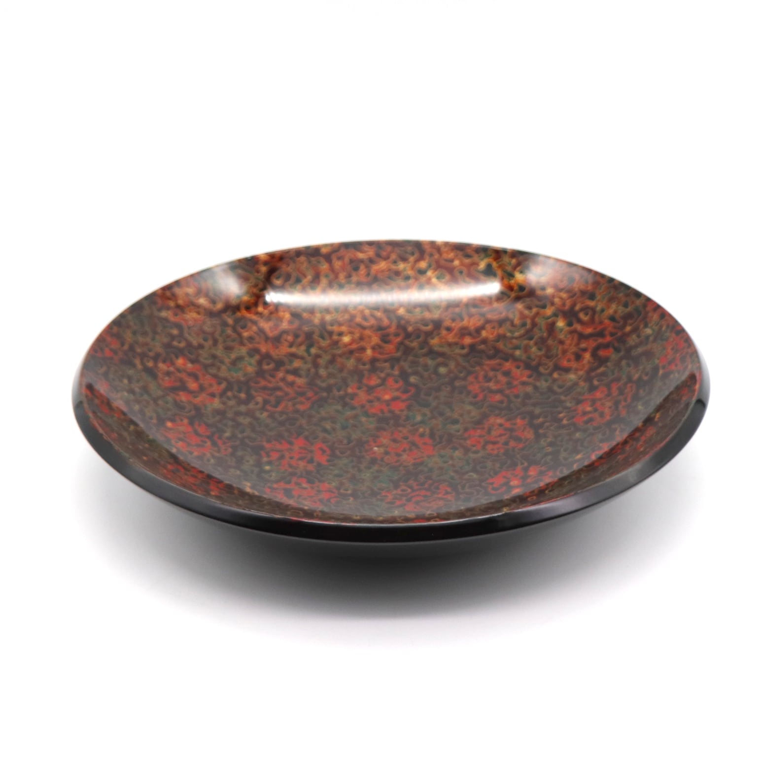 津軽塗（唐塗）バカ塗り・菓子器・漆器・No.210329-26・梱包サイズ80