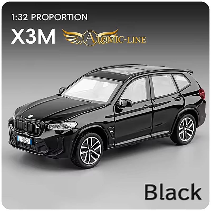 BMW X3 ミニカー1/32 全3色 ライト点灯 エンジンサウンド 合金モデル