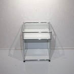 USM Haller ハラー キャビネット サイドボード 1列2段 ユニットラック シェルフ 棚 収納 ホワイト 白 モダン ミニマル ホテルライク