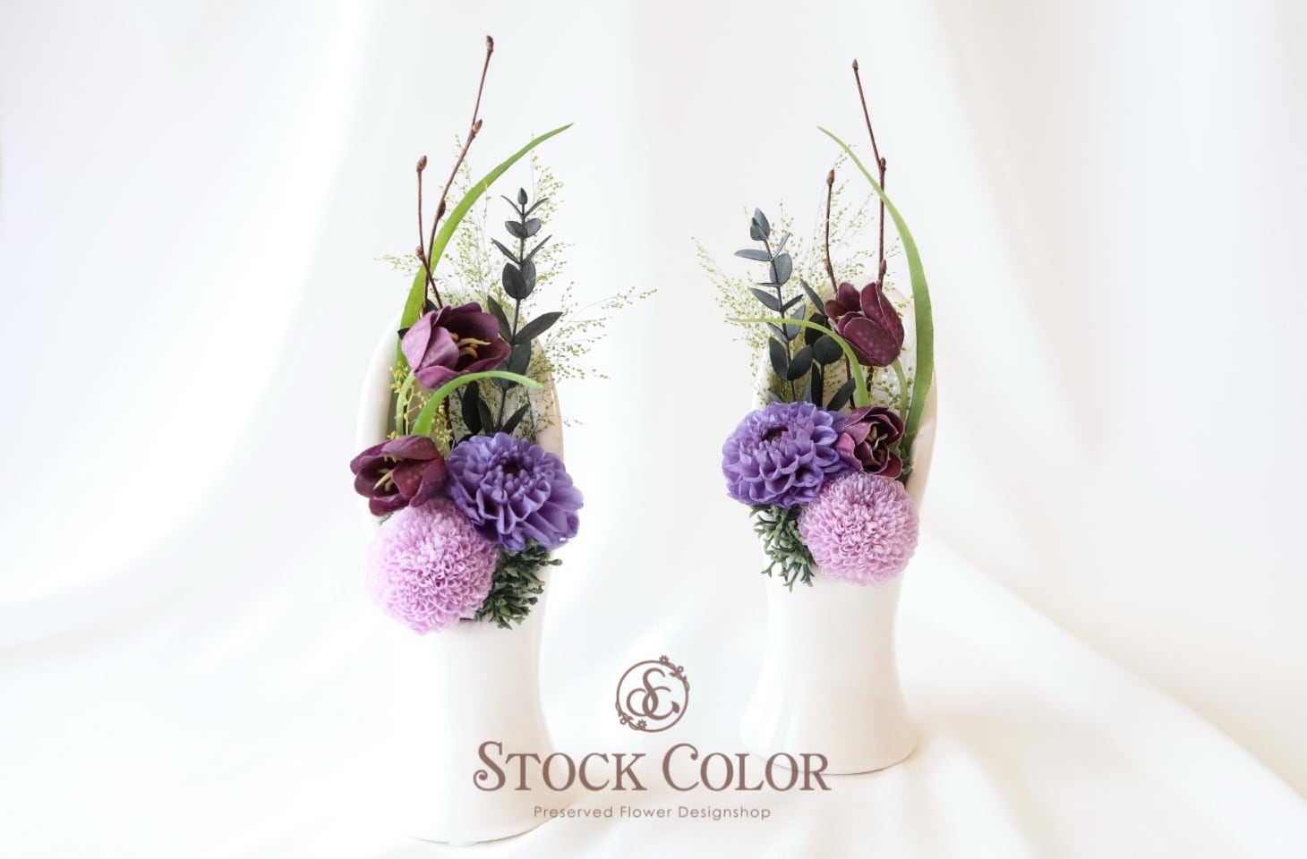 仏花、お供え花、ダリア、アネモネアレンジ