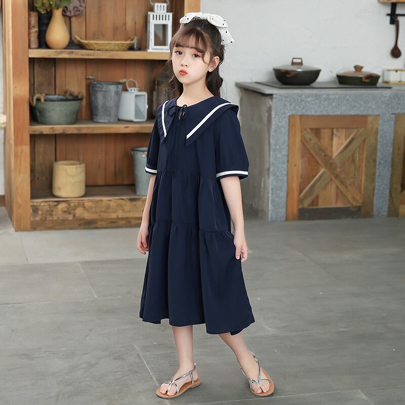 No 536 キッズ 女の子 ワンピース 襟付き 上品 ドレープ フェミニン 親子ペアルック 可愛い おしゃれ 韓国子供服 韓国のプチプラレディース 子供服ショップ Sourire