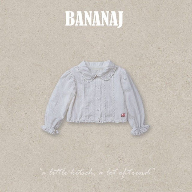 【取寄】bananaj｜merci blouse｜メルシーブラウス｜XS-JS｜kids&jr｜26 autumn