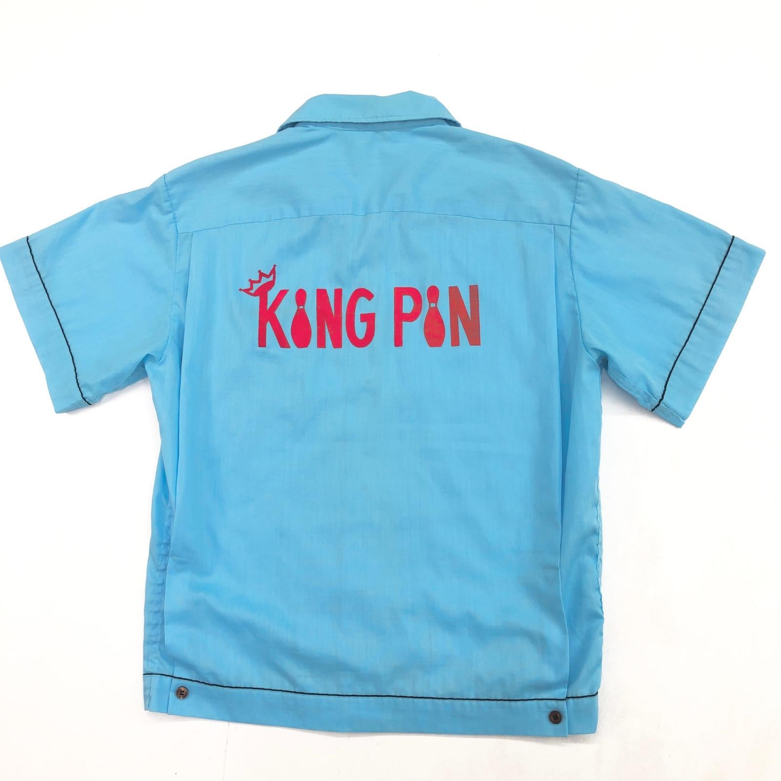 HILTON ヒルトン 60- 70年代 USA製 三角タグ 胸刺繍 バック KING PIN