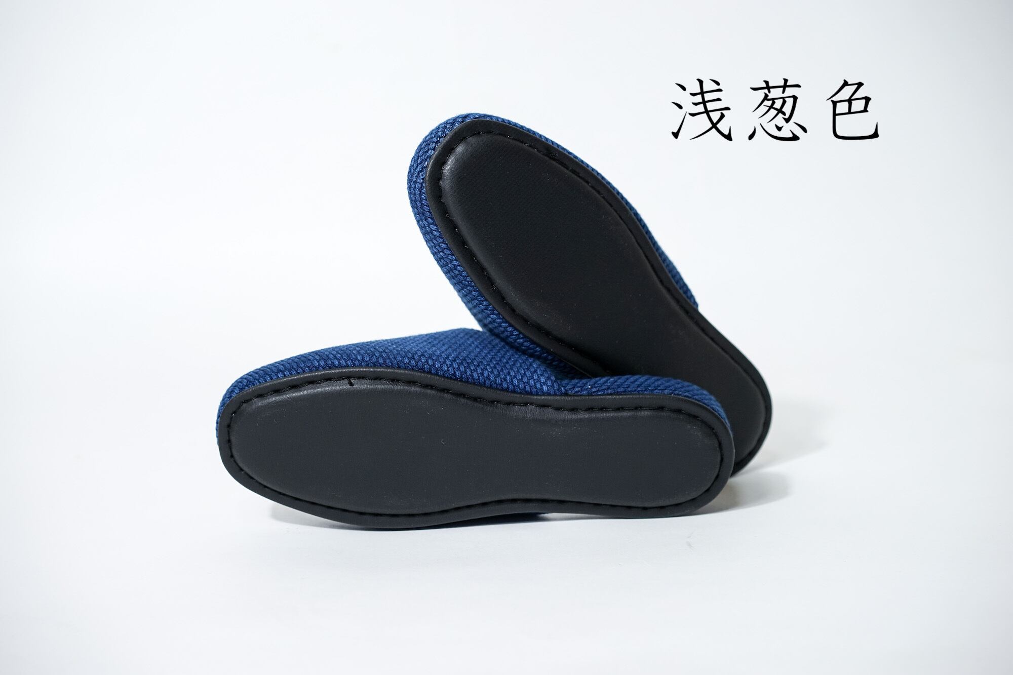 Lサイズ【藍染め 刺し子】JAPAN BLUE SLIPPER