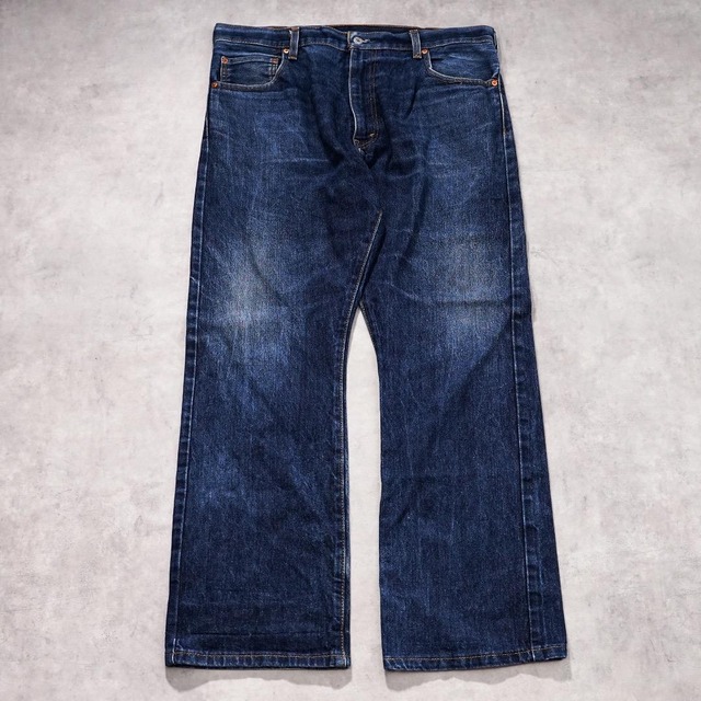 リーバイス517 Levis W36 フレア ブーツ 青 古着 ヒゲ 21971