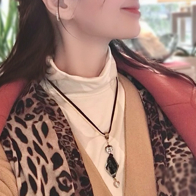 ブラックアベンチュリンネックレス