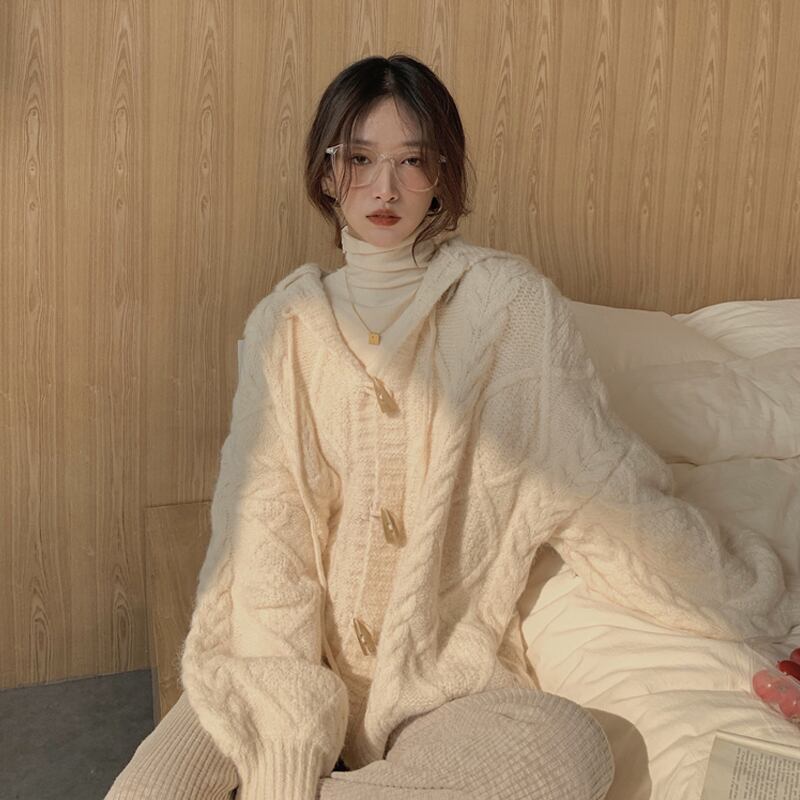 セーター レディースルーズスプリングスタンダードカーディガンジャケット レトロ 春物 試着室28525050149