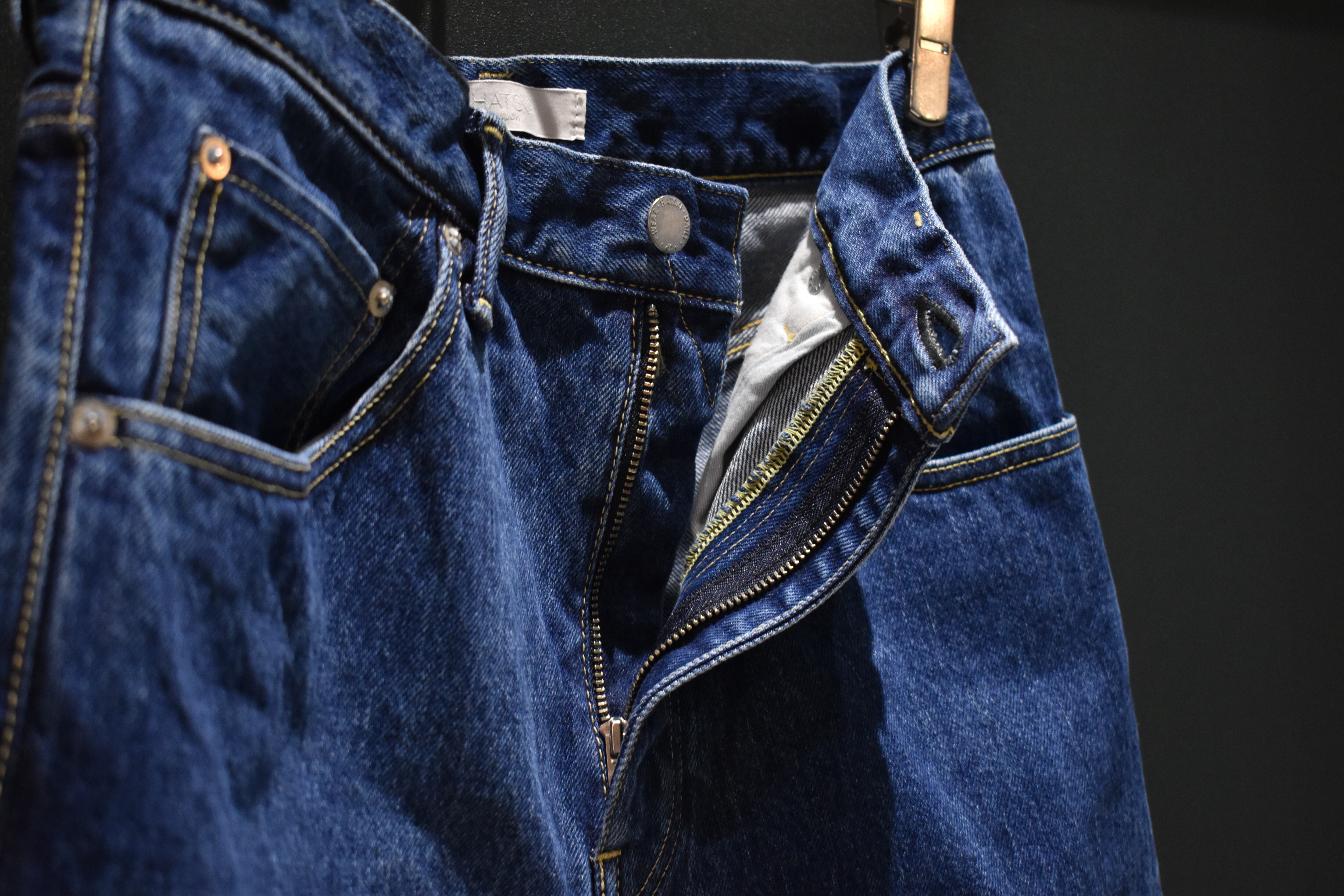 HATSKI】Regular Tapered Denim Used Blue | theater(シアター) HATSKI】Regular Tapered Denim Used Blue | theater(シアター)
