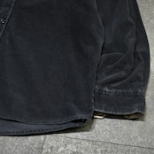 fade black corduroy shirt