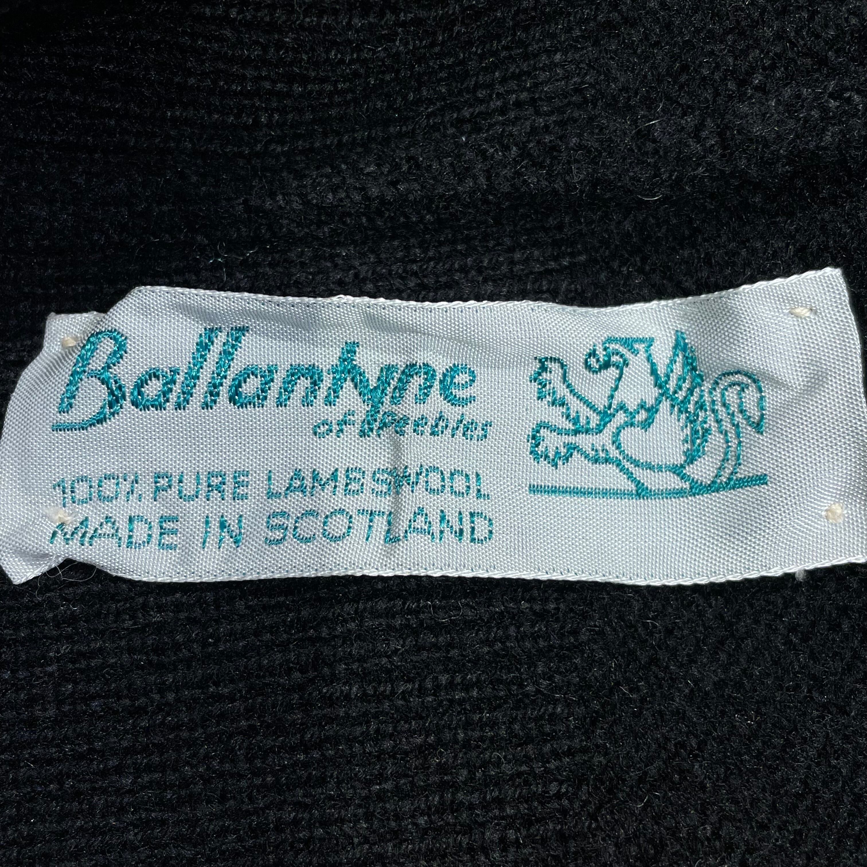 Ballantyne デッドストック black スコットランド製 タートルネック