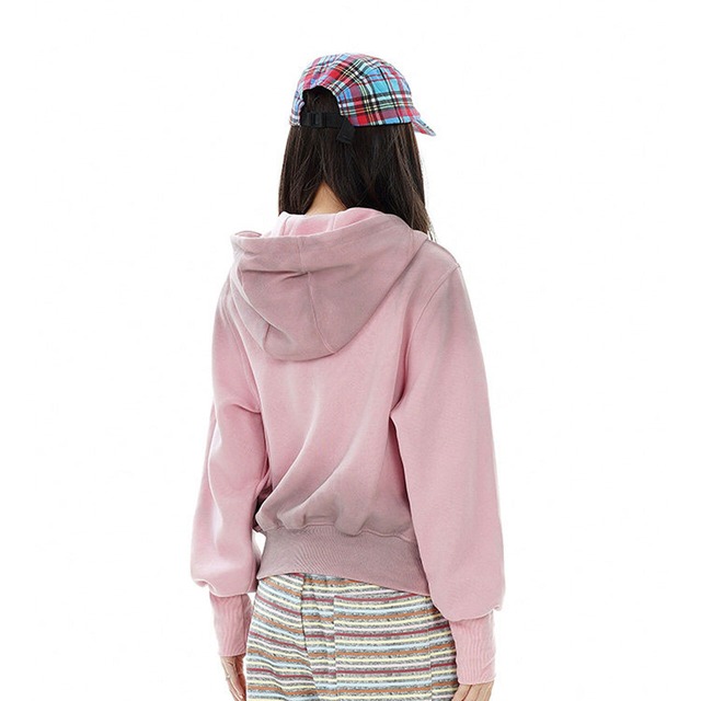 レトロカレッジロゴフラッグジップパーカー 2col   R02729