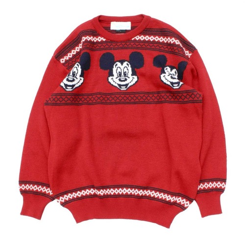 Vintage C/N Mickey Nordic Knit [Walt Disney World x DALE OF NORWAY] [1980s-]