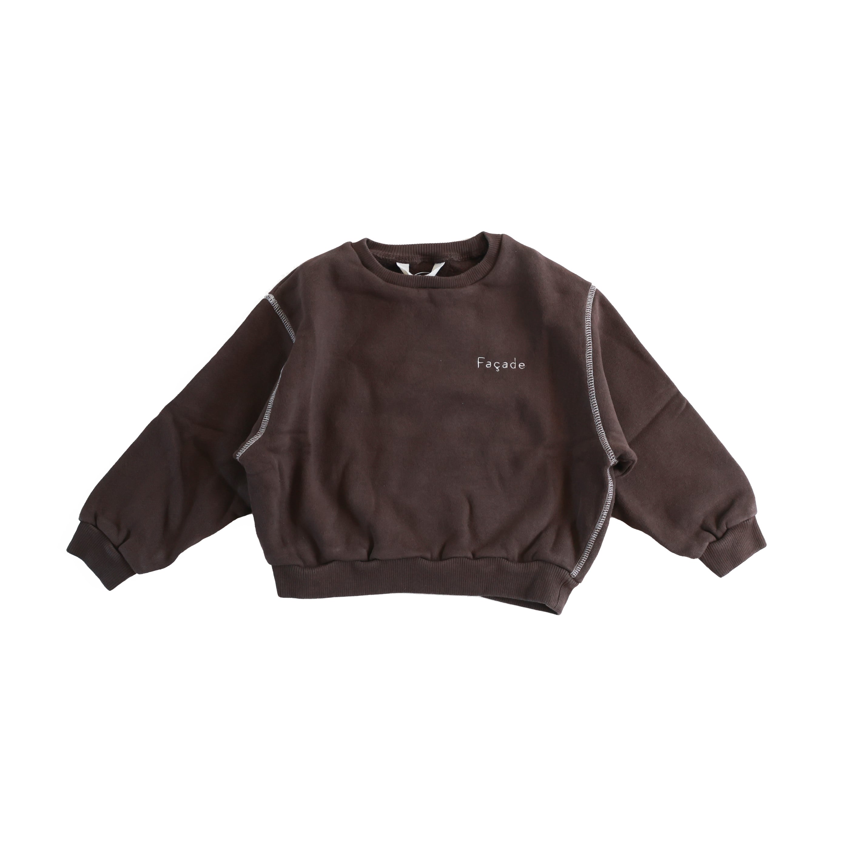 Façade / Chunky Sweatshirt / Coffee / 2〜10Y