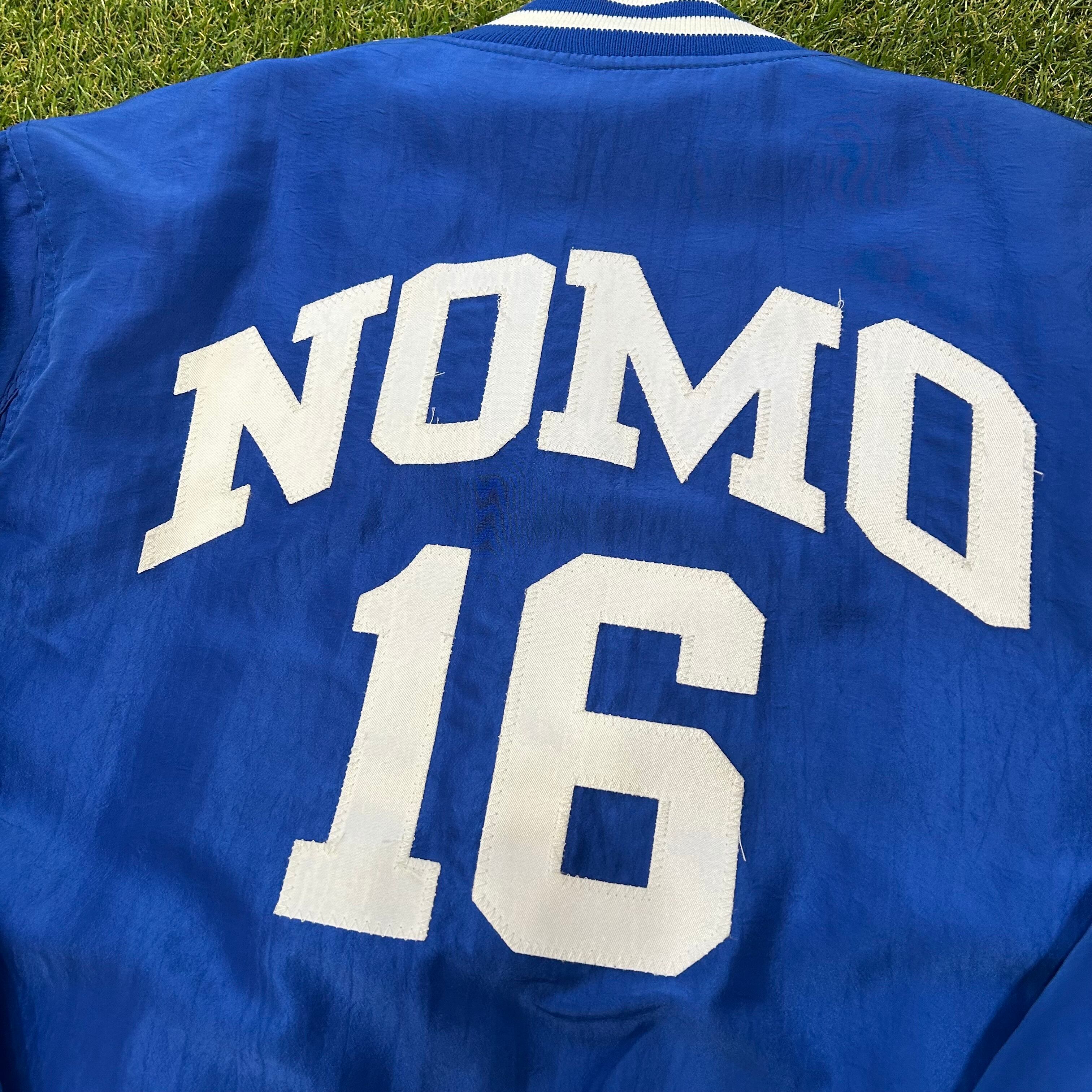 90s MLB Los Angeles Dodgers No.16 Hideo Nomo Nylon Jacket | steez