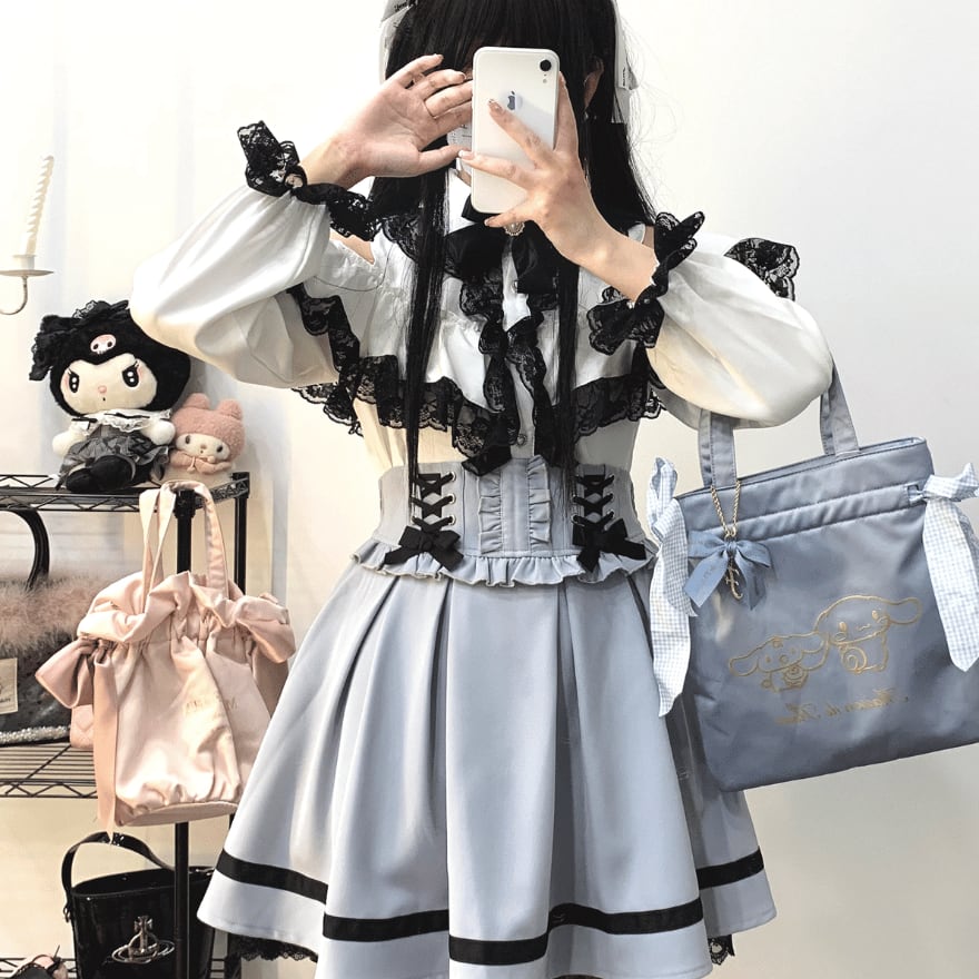 ロリータファッション通販 SEASONZ ゆめかわ 編み上げ ミニ