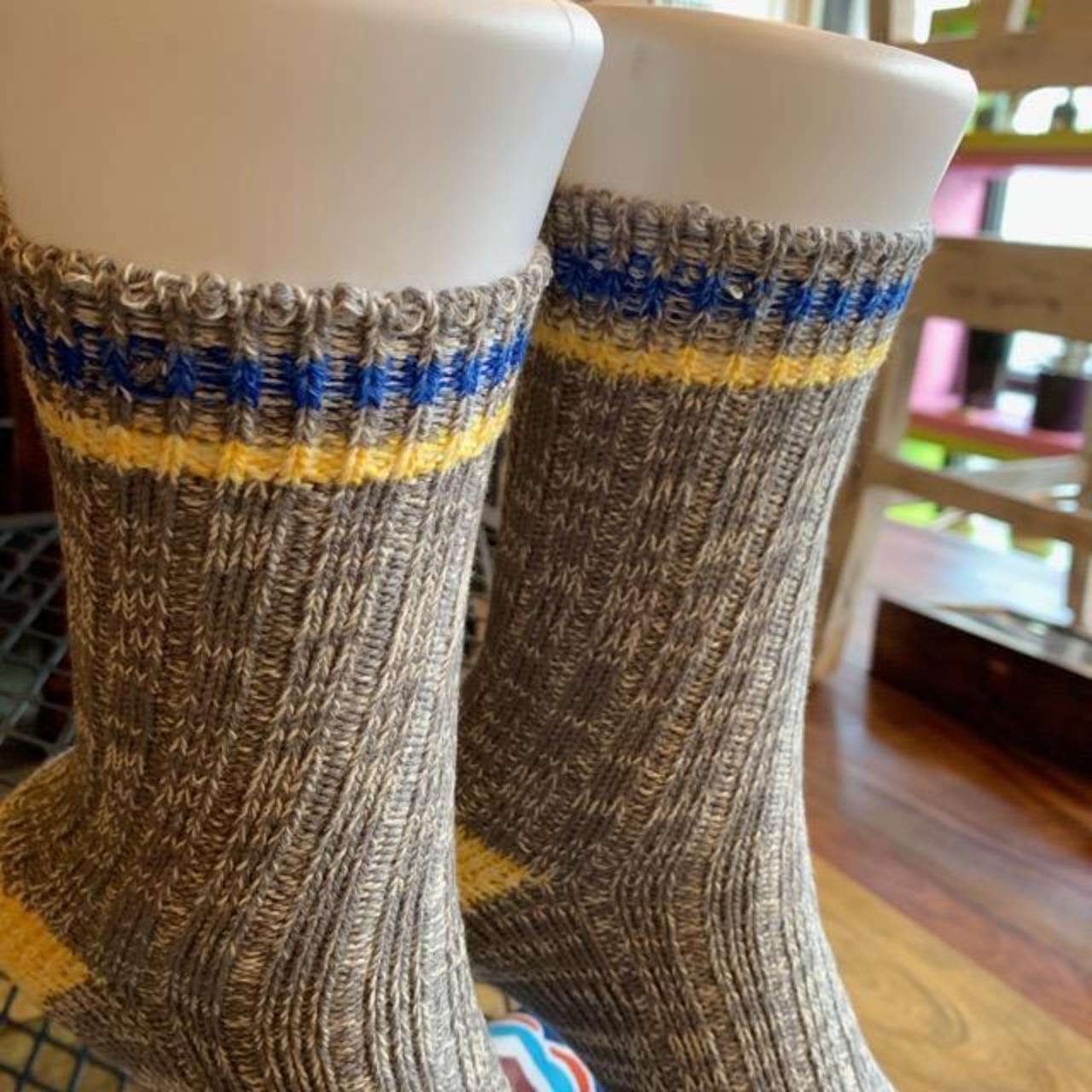 TOPANGA SOCKS　Lady's 　スマイルソックス　グレー