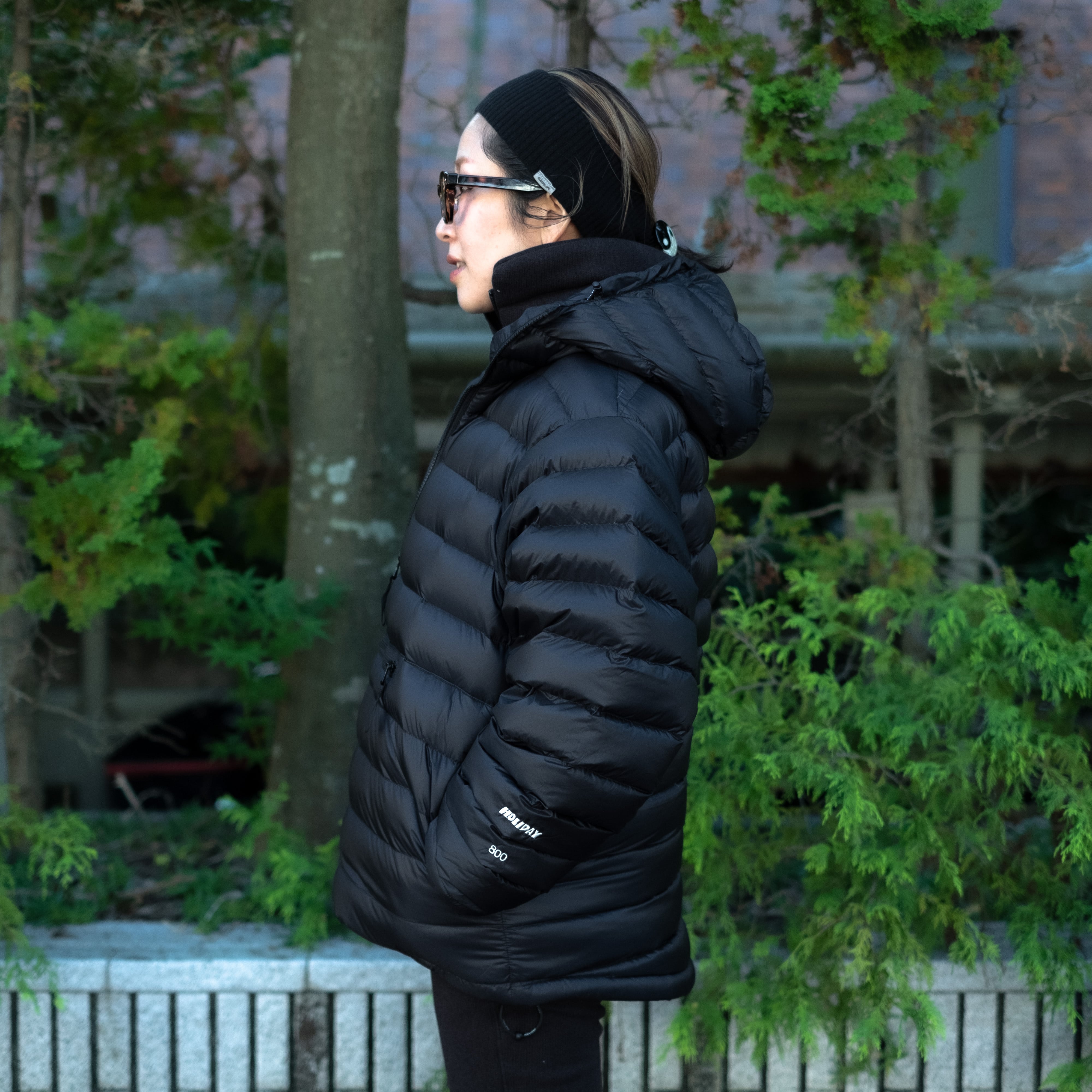 送料無料] 【HOLIDAY】 packable down anorak (black) | olaf
