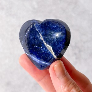 ソーダライト 04 ハート * Sodalite * 天然石
