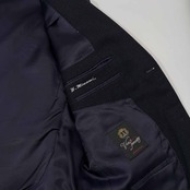 カシミヤ100% TALLIA DI DELFINO タリア・ディ・デルフィノ イタリア製生地 テーラードジャケット /阪急百貨店/濃紺系