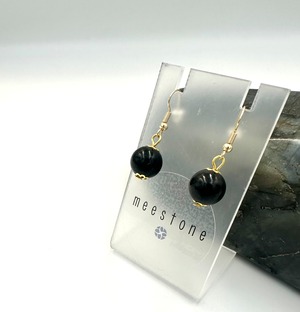 (00863)【880円均一】薬王石　ピアス　サーペンティン　serpentine 　蛇紋石