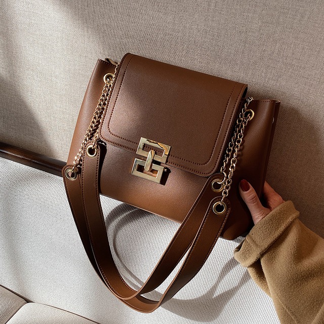 レディースチェーン スクウェア メッセンジャーバッグ 手作りハンドバック9885620263