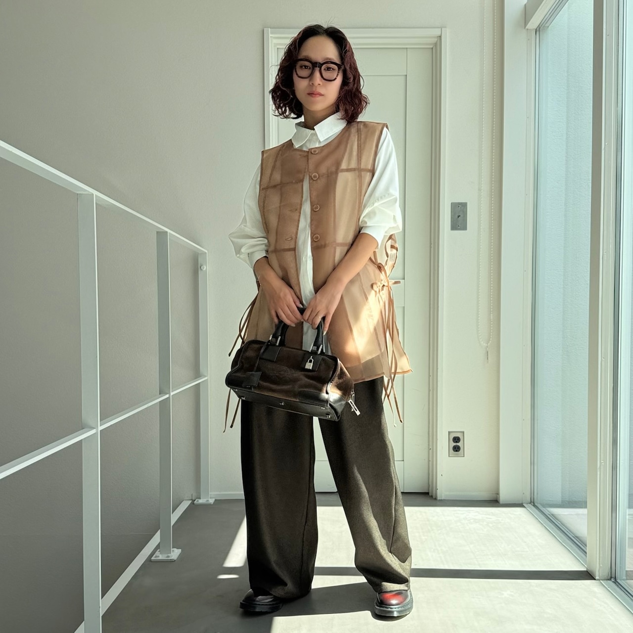 オーガンジーチュニックgilet/モカ