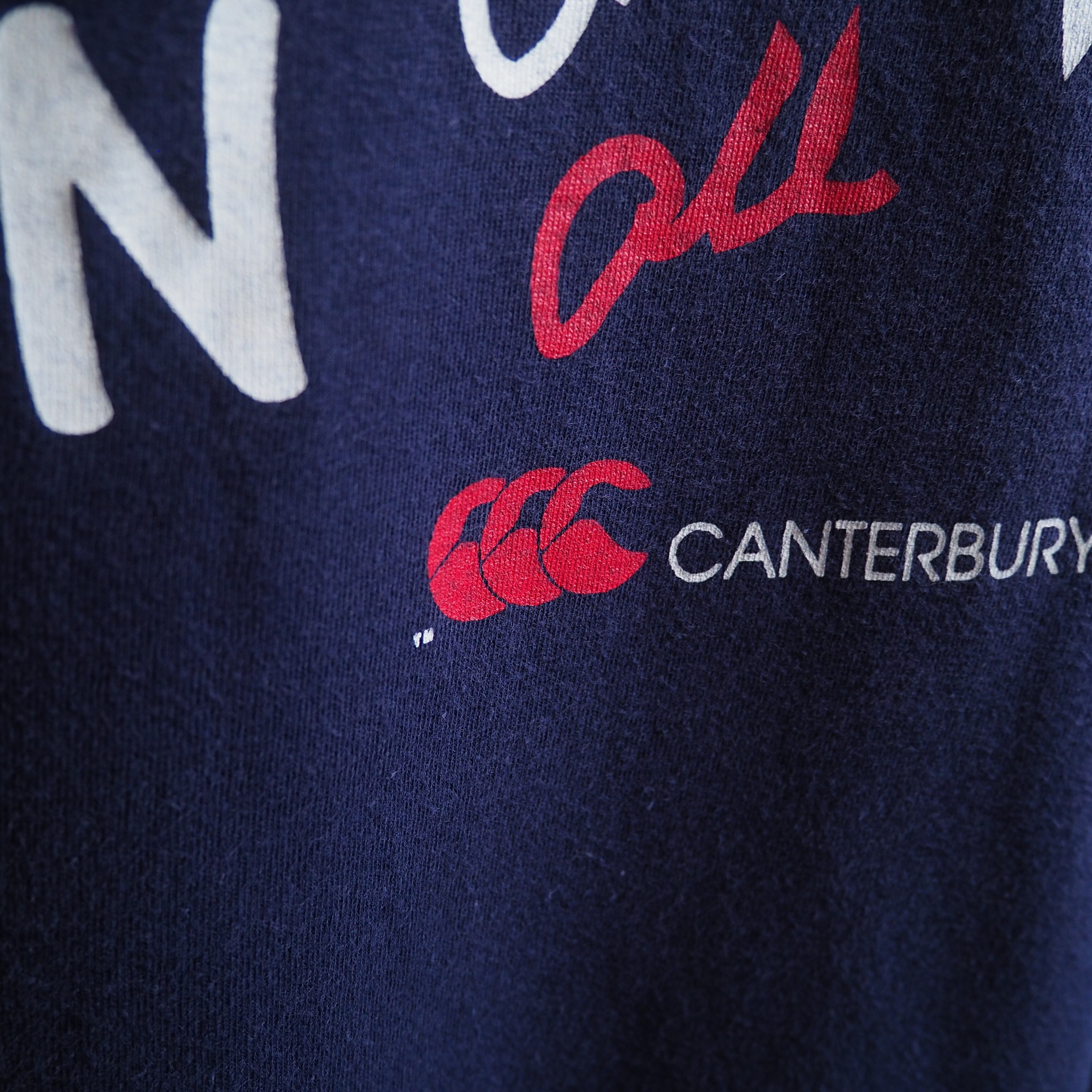 1990s ” CANTERBURY of New Zealand ” graphic printed vintage loose SS Tee