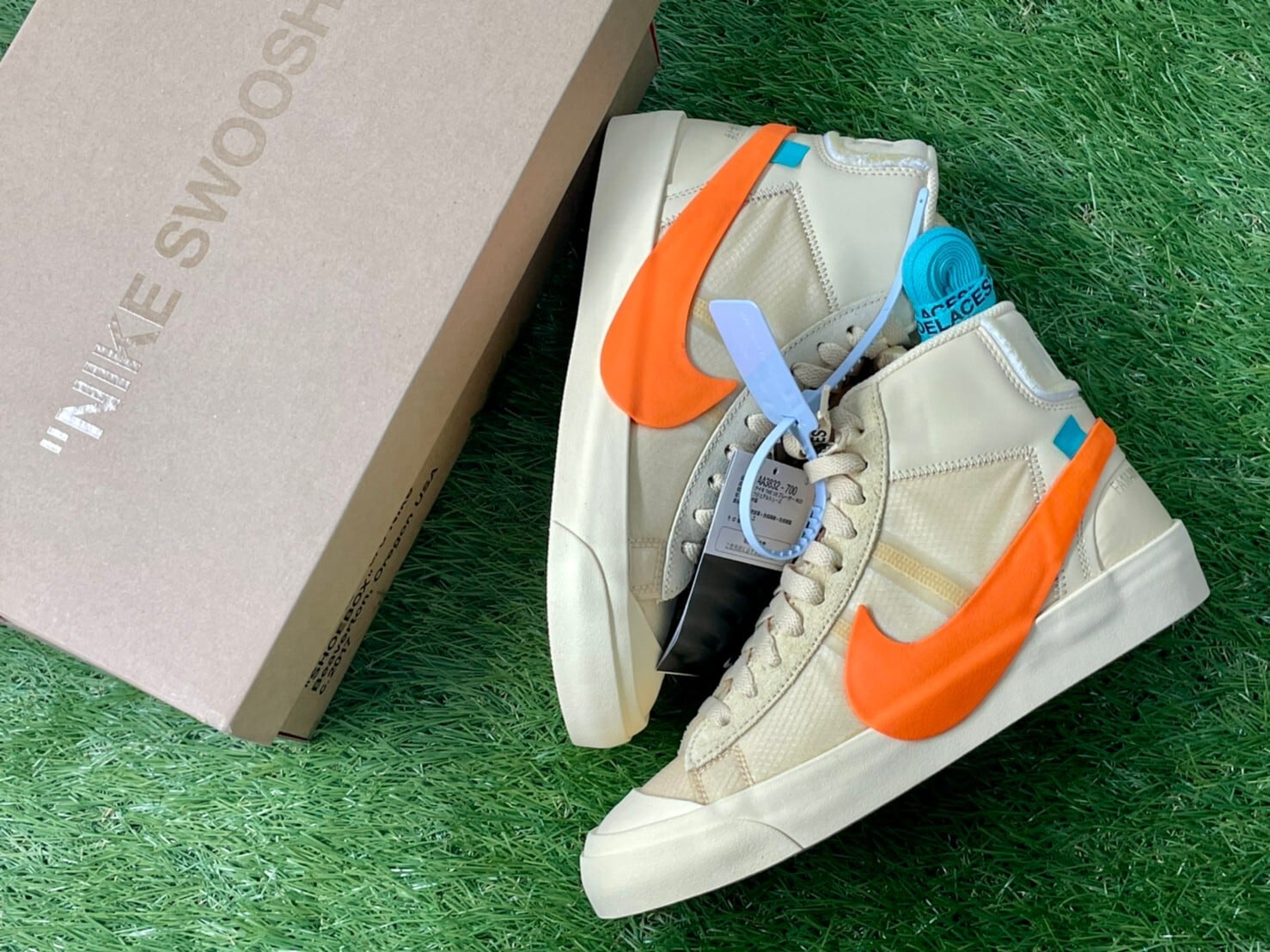 NIKE × OFF-WHITE THE 10 BLAZER MID ALL HALLOW'S EVE 24㎝ AA3832 ...