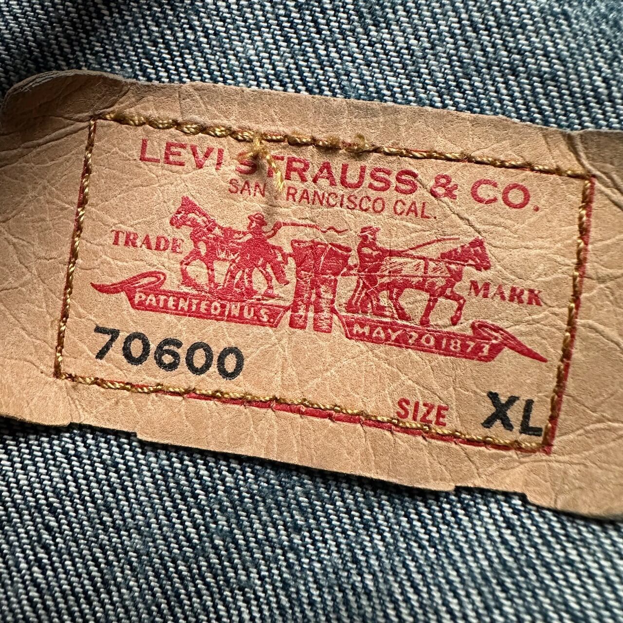 Levi's 70600 ジップアップ リーバイス デニムジャケット ジージャン