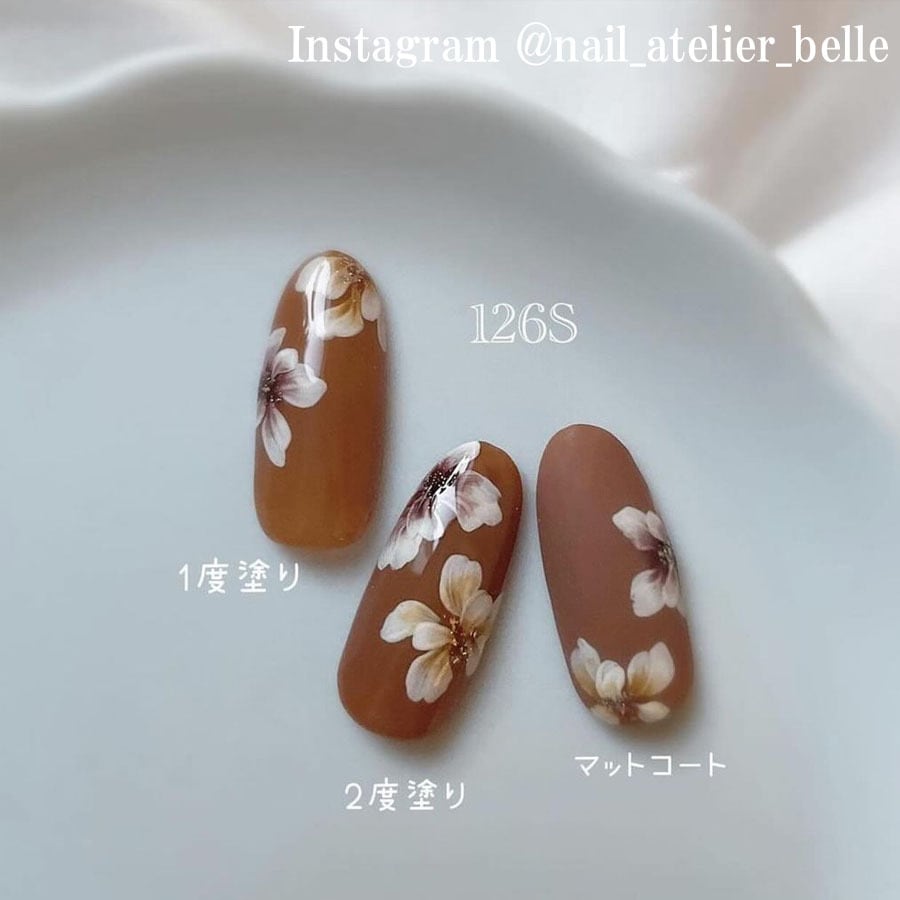 ジェルネイル カラージェル 茶色 ブラウン系 透け感あり 126S コガレコ