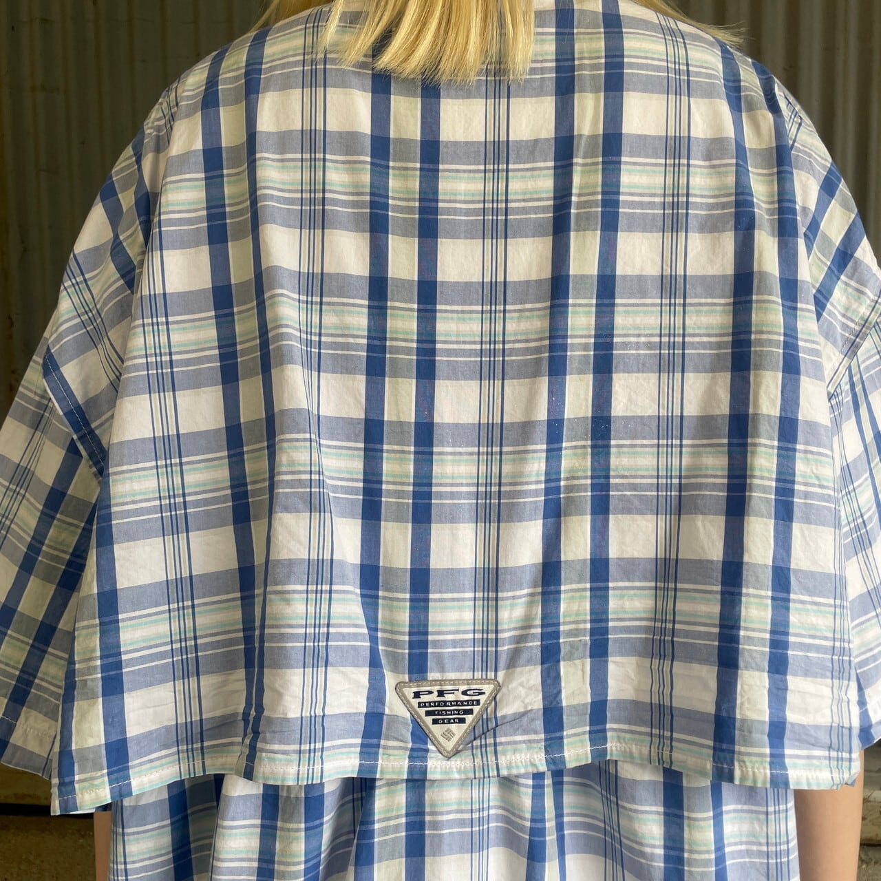 Columbia PFG コロンビア 半袖 チェック柄 フィッシングシャツ メンズ