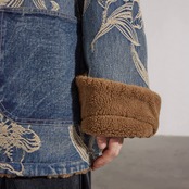 ボタニカル刺繍デニムジャケット S0021