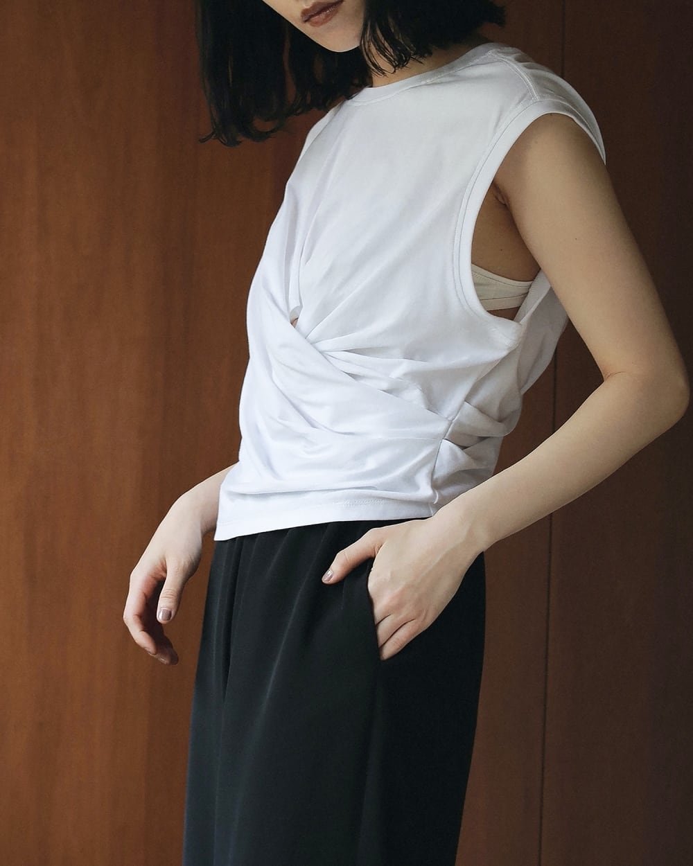 アンヌーク anuke 【Cropped Knit Tanktop】 ànuke online store